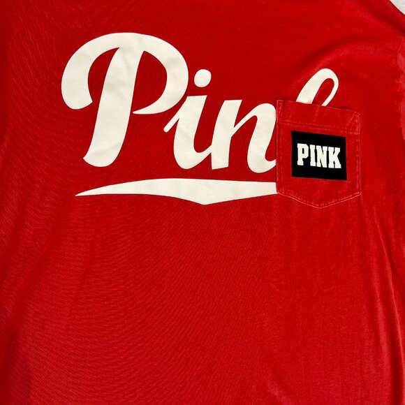 VS PINK, Coral Long-Sleeve Tee, Size XS - Picture 5 of 8